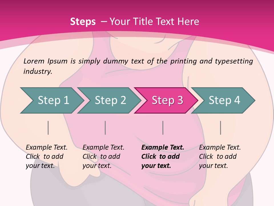 Uncomfortable Clip Art Stretching PowerPoint Template