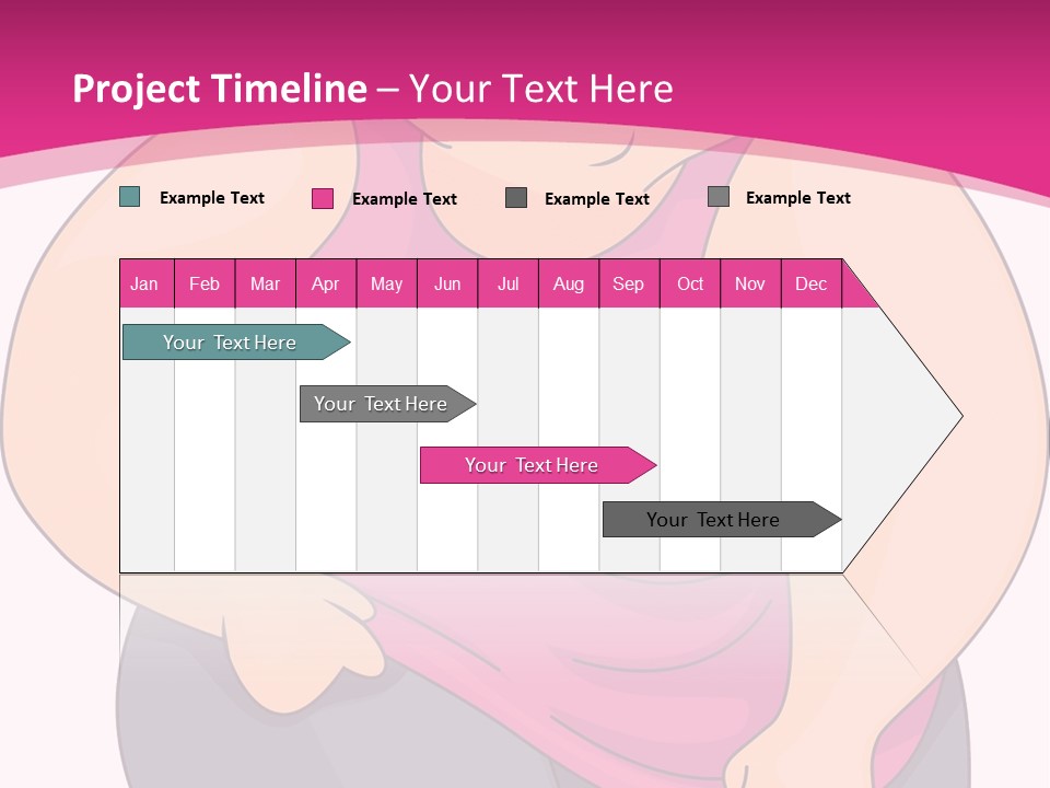 Uncomfortable Clip Art Stretching PowerPoint Template