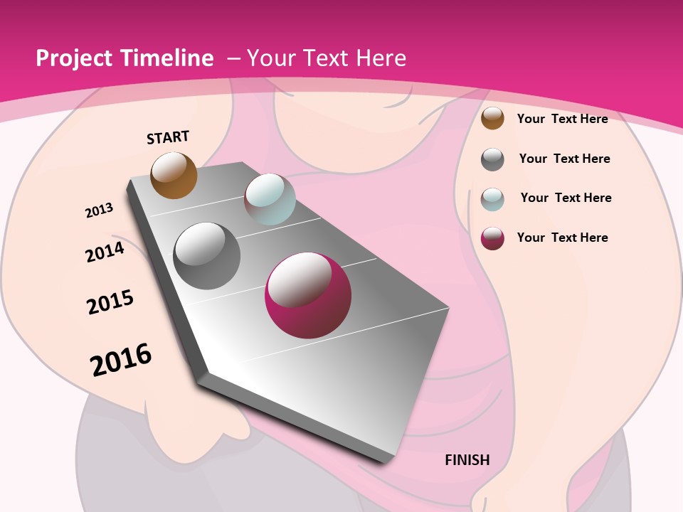 Uncomfortable Clip Art Stretching PowerPoint Template