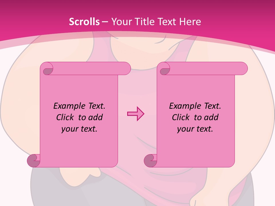 Uncomfortable Clip Art Stretching PowerPoint Template