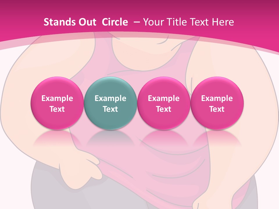 Uncomfortable Clip Art Stretching PowerPoint Template