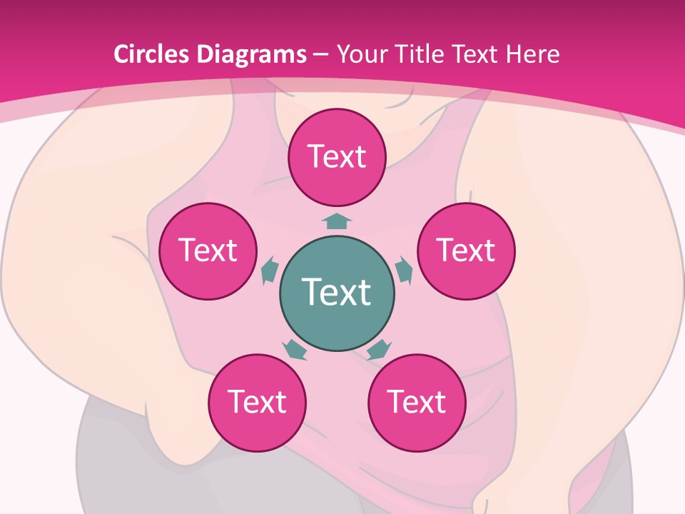 Uncomfortable Clip Art Stretching PowerPoint Template