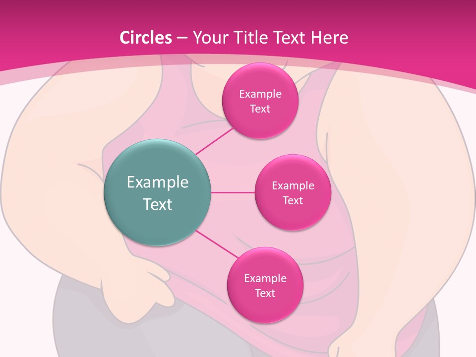 Uncomfortable Clip Art Stretching PowerPoint Template