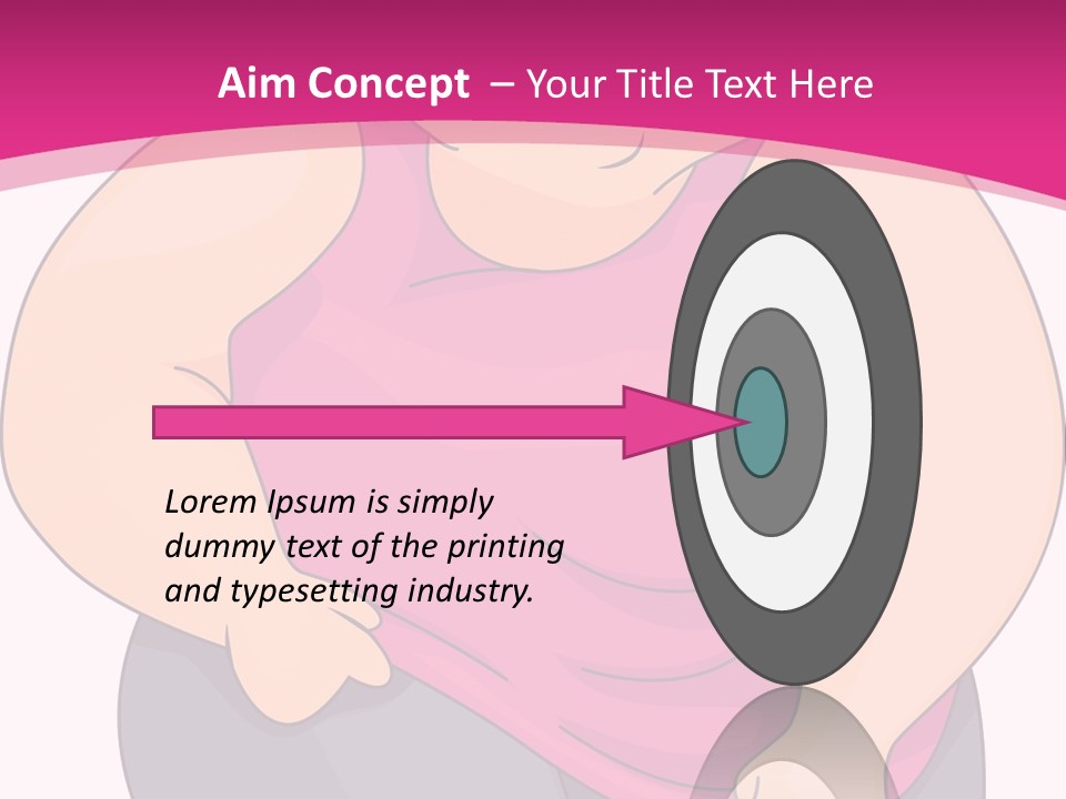 Uncomfortable Clip Art Stretching PowerPoint Template