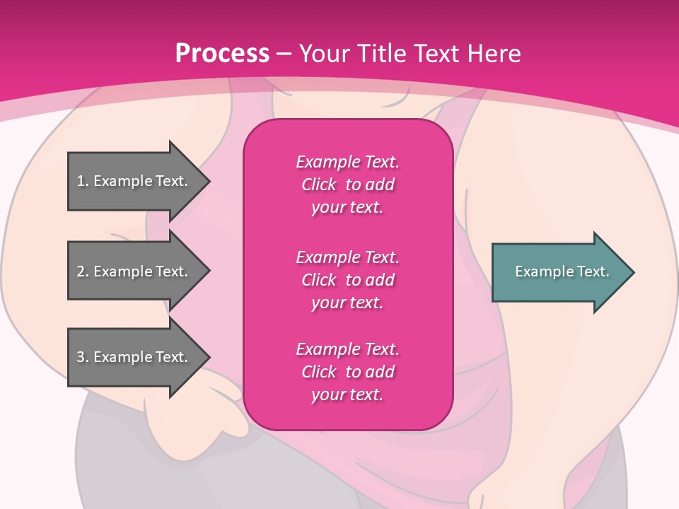 Uncomfortable Clip Art Stretching PowerPoint Template