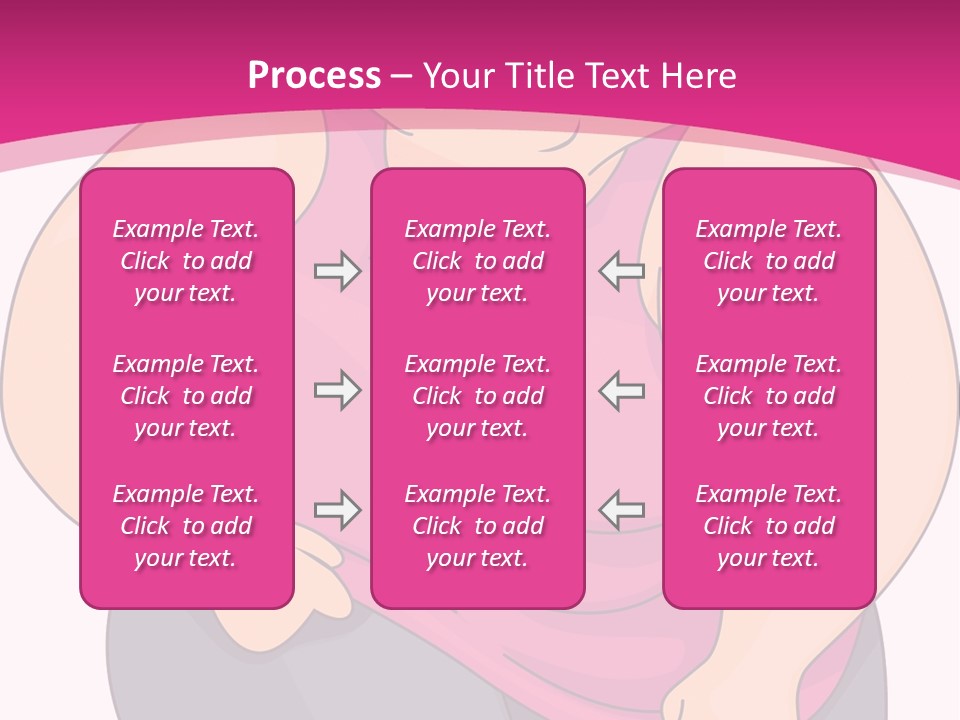 Uncomfortable Clip Art Stretching PowerPoint Template