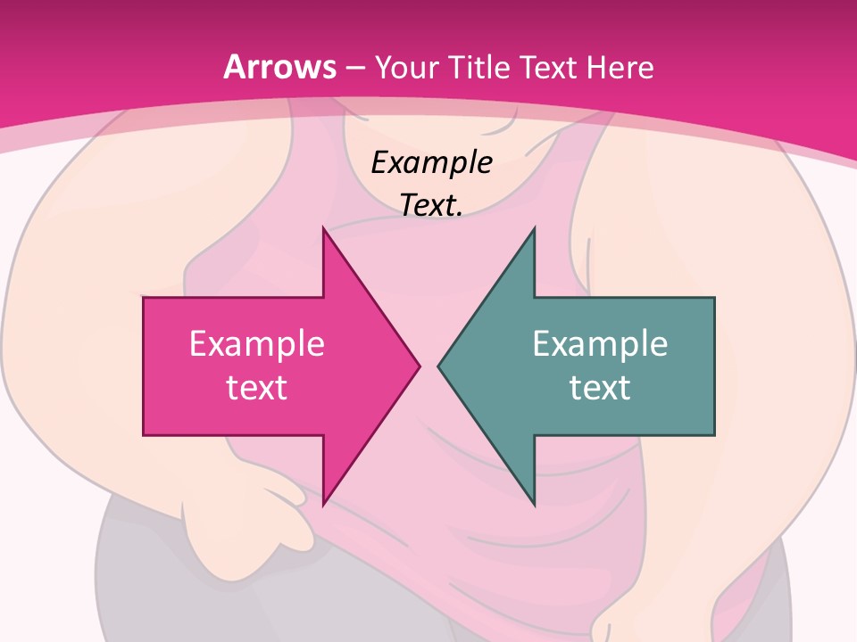 Uncomfortable Clip Art Stretching PowerPoint Template