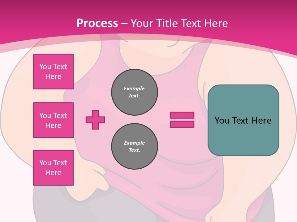 Uncomfortable Clip Art Stretching PowerPoint Template