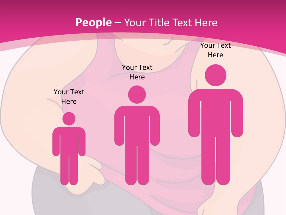 Uncomfortable Clip Art Stretching PowerPoint Template