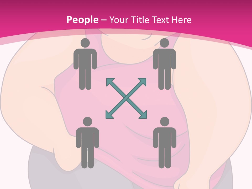 Uncomfortable Clip Art Stretching PowerPoint Template