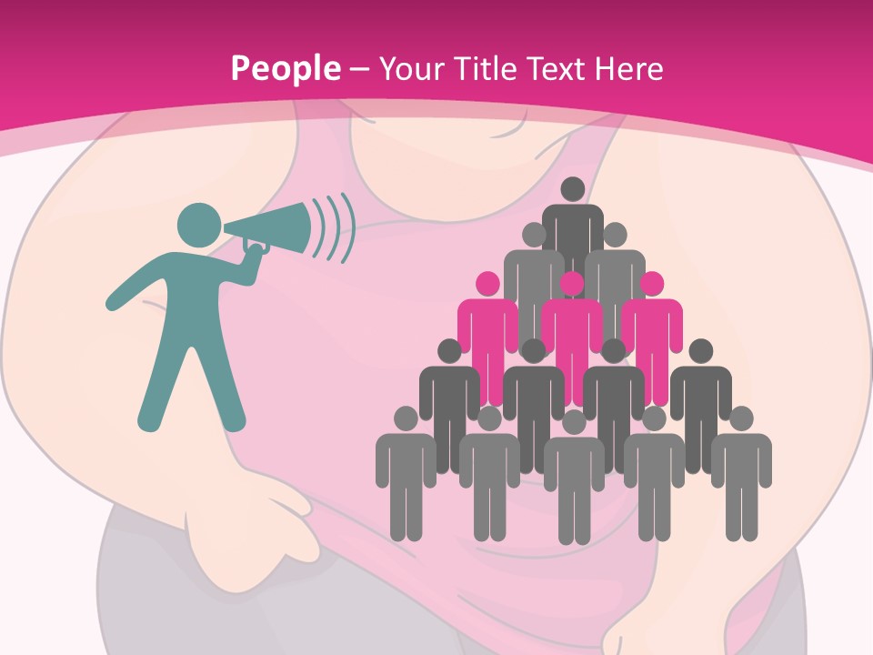 Uncomfortable Clip Art Stretching PowerPoint Template