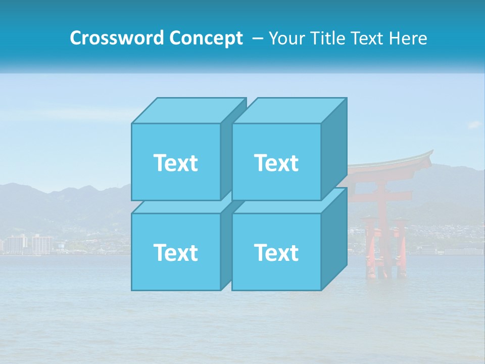 Ancient Sea Japanese PowerPoint Template