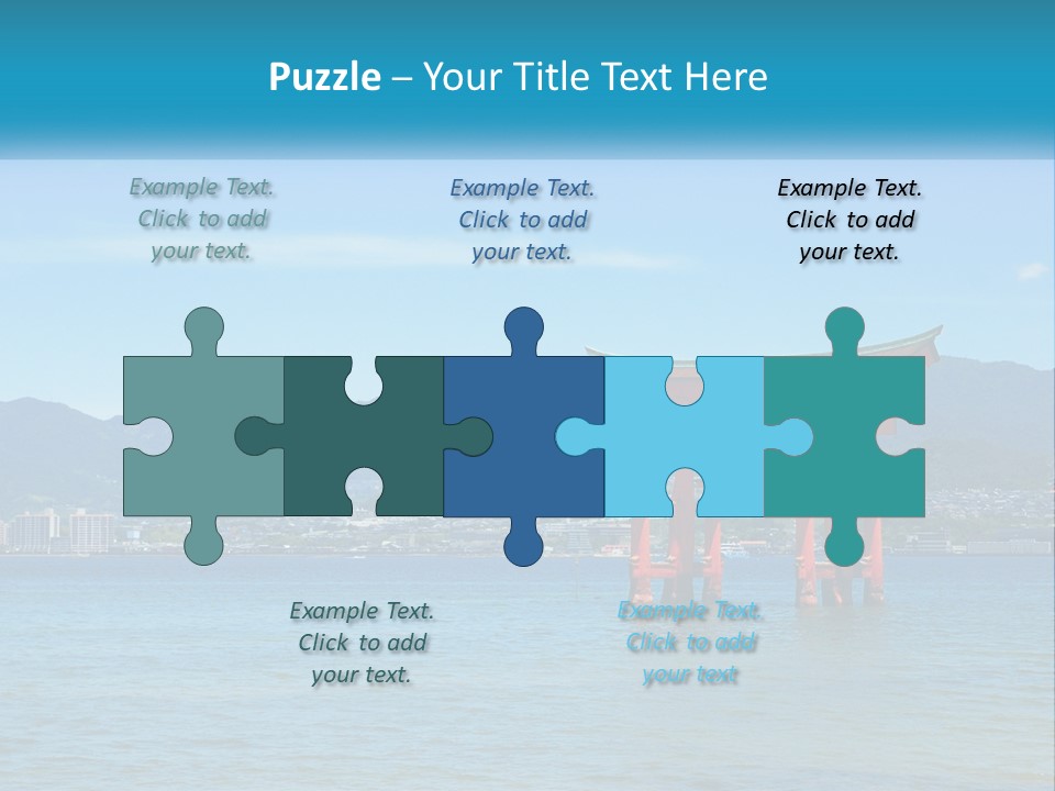 Ancient Sea Japanese PowerPoint Template