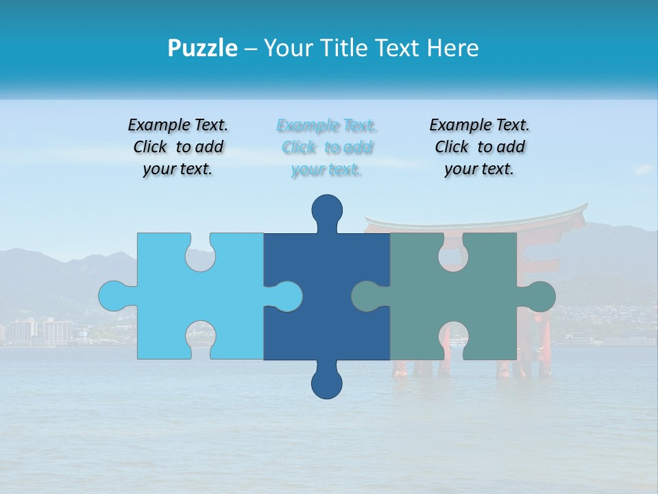 Ancient Sea Japanese PowerPoint Template