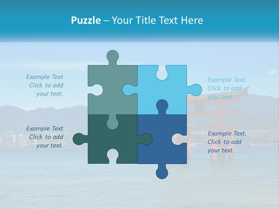 Ancient Sea Japanese PowerPoint Template