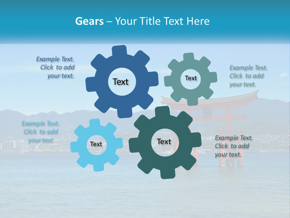 Ancient Sea Japanese PowerPoint Template