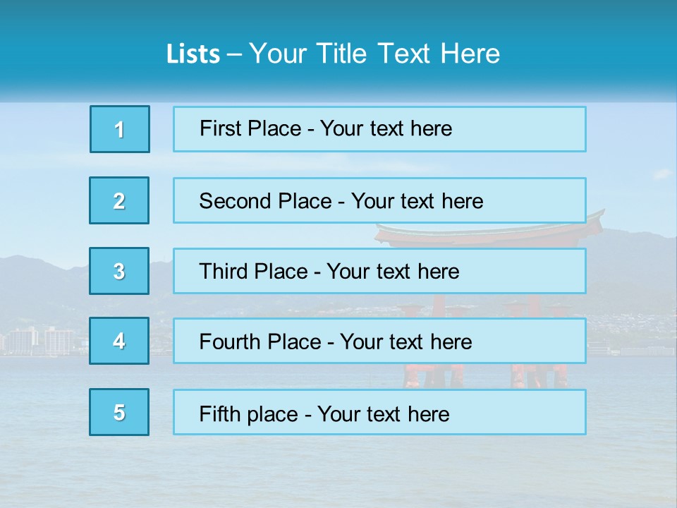 Ancient Sea Japanese PowerPoint Template