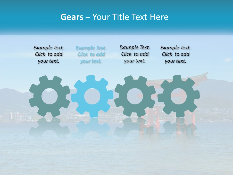 Ancient Sea Japanese PowerPoint Template