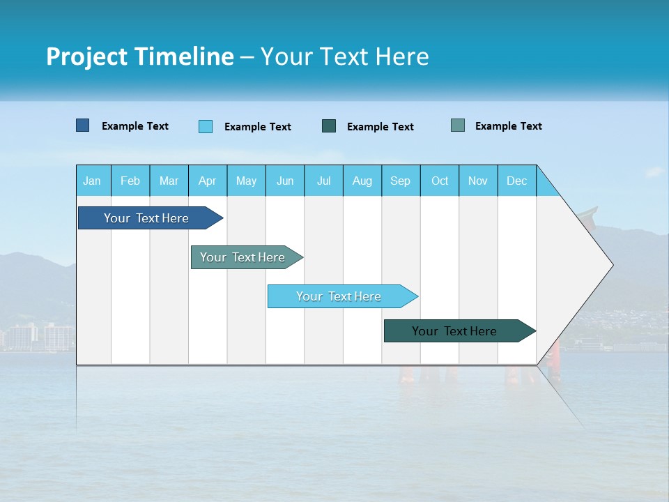 Ancient Sea Japanese PowerPoint Template