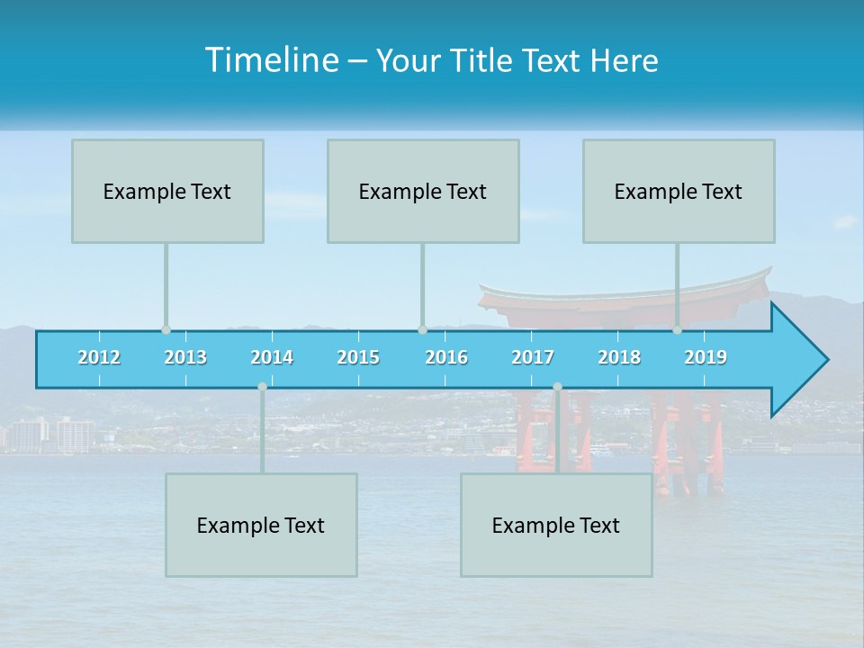 Ancient Sea Japanese PowerPoint Template