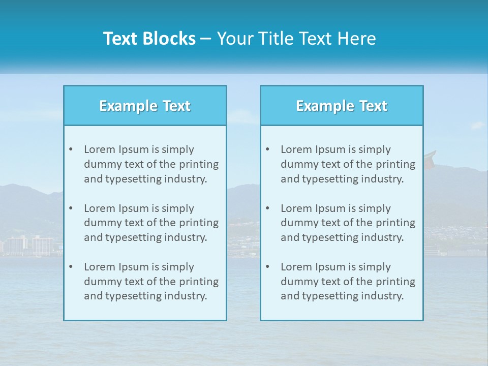 Ancient Sea Japanese PowerPoint Template