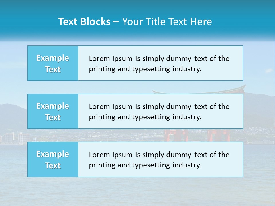 Ancient Sea Japanese PowerPoint Template
