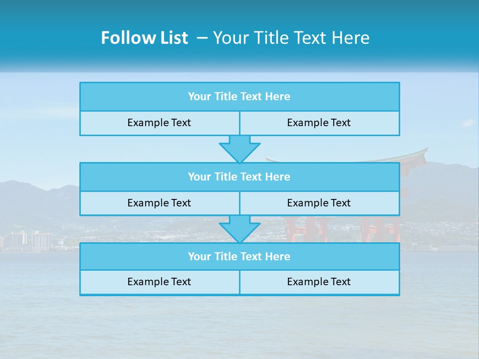Ancient Sea Japanese PowerPoint Template