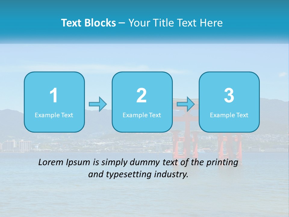 Ancient Sea Japanese PowerPoint Template