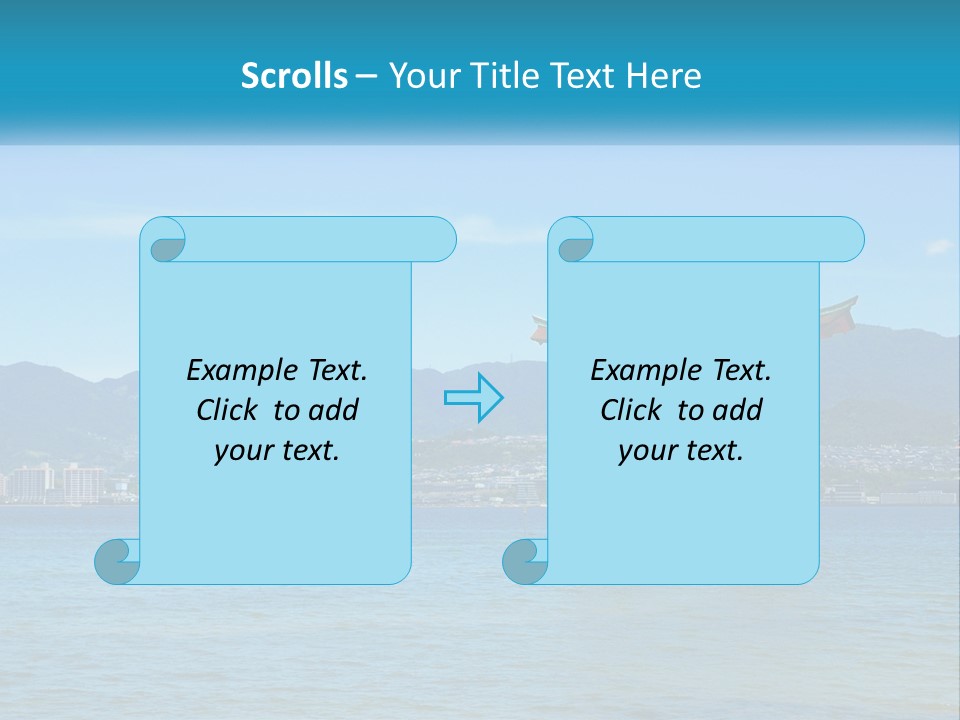Ancient Sea Japanese PowerPoint Template
