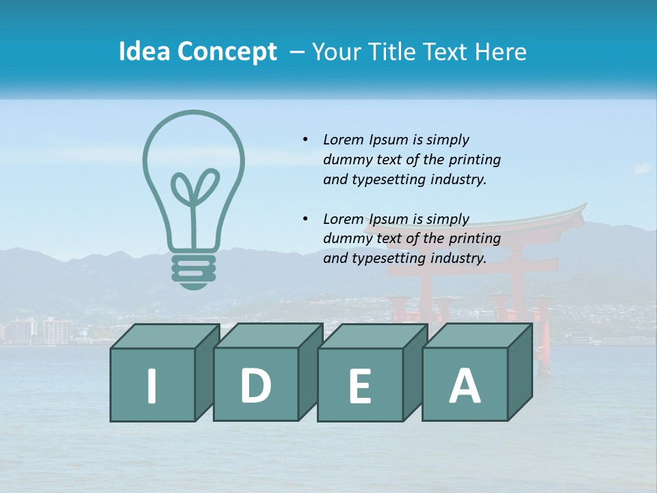 Ancient Sea Japanese PowerPoint Template