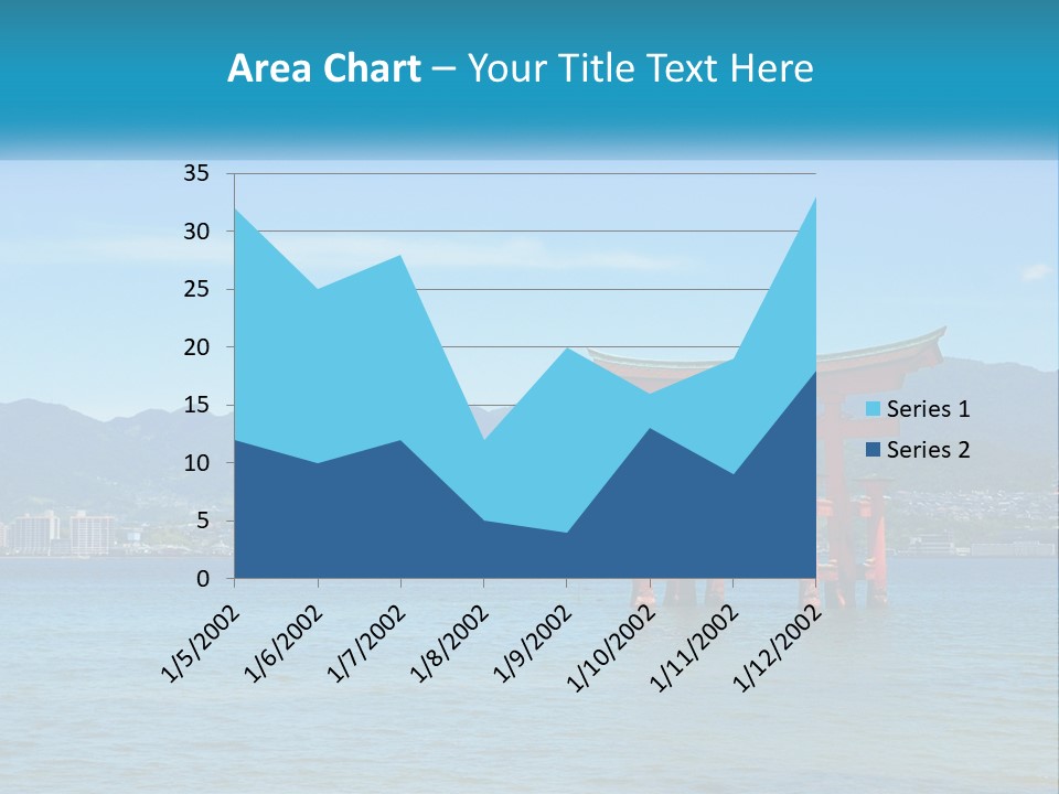 Ancient Sea Japanese PowerPoint Template