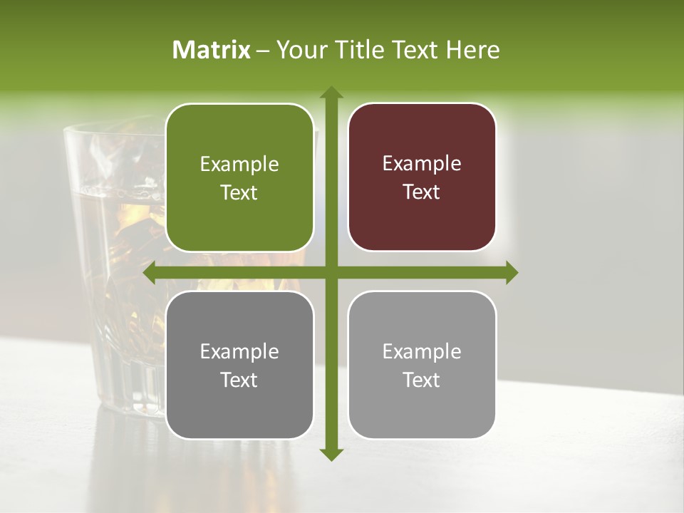 Glass Whiskey Background PowerPoint Template