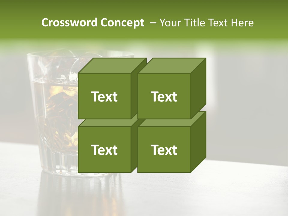 Glass Whiskey Background PowerPoint Template