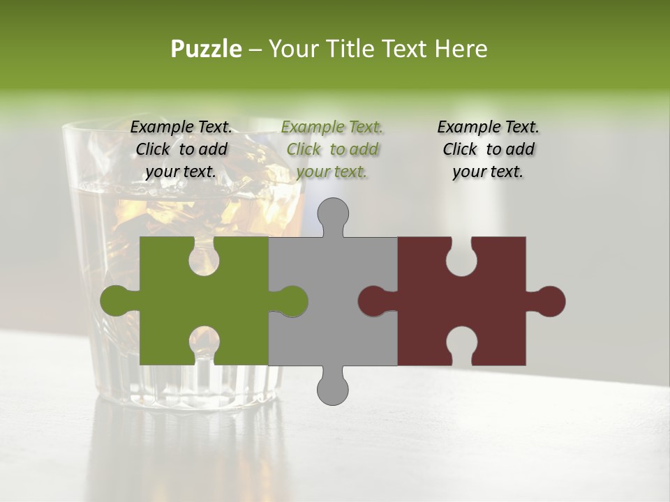 Glass Whiskey Background PowerPoint Template