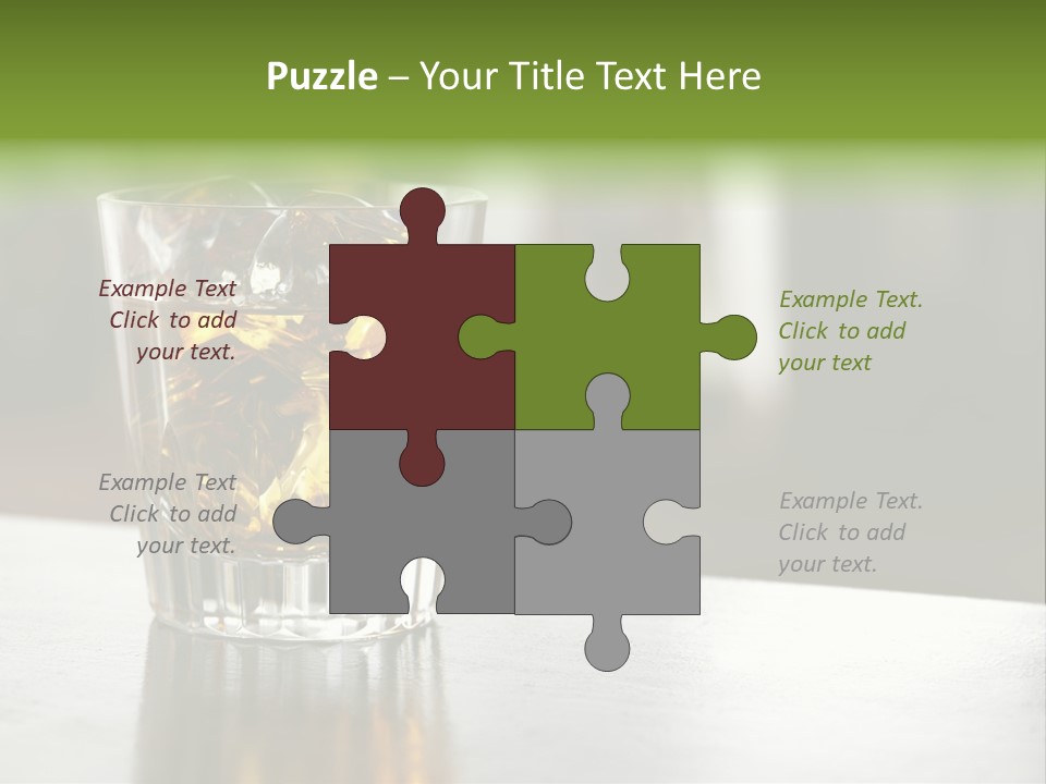 Glass Whiskey Background PowerPoint Template