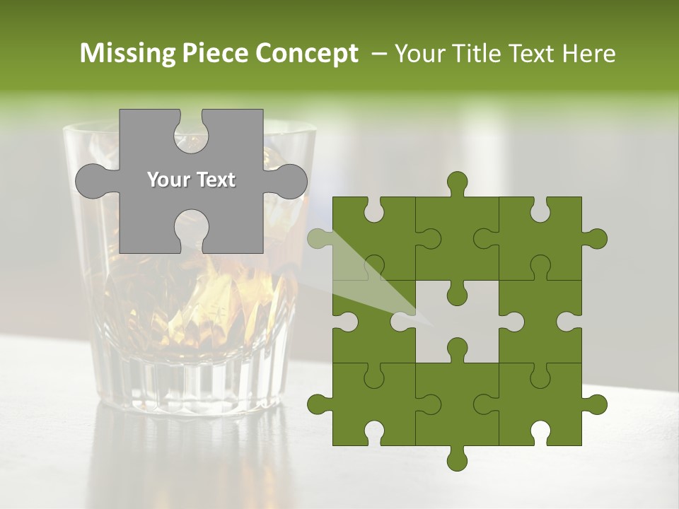 Glass Whiskey Background PowerPoint Template
