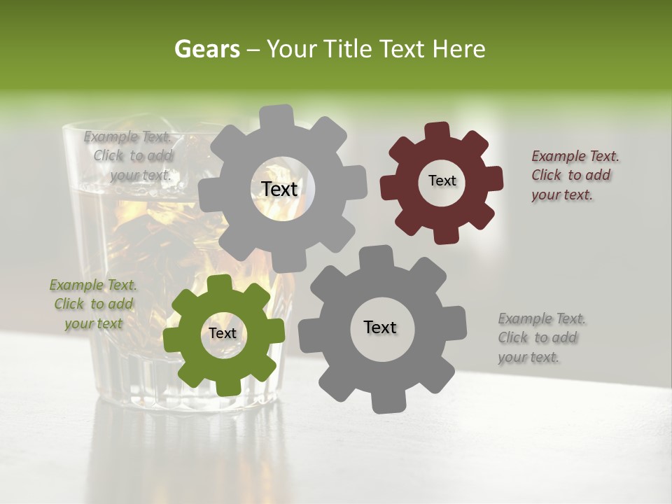 Glass Whiskey Background PowerPoint Template