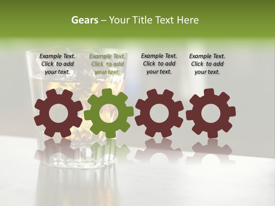 Glass Whiskey Background PowerPoint Template