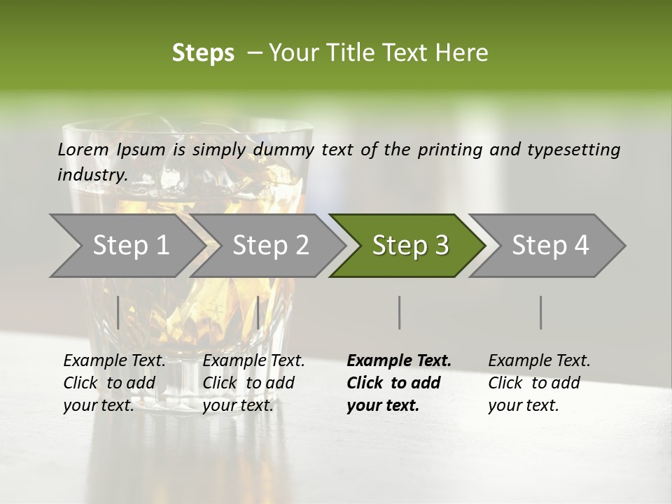 Glass Whiskey Background PowerPoint Template