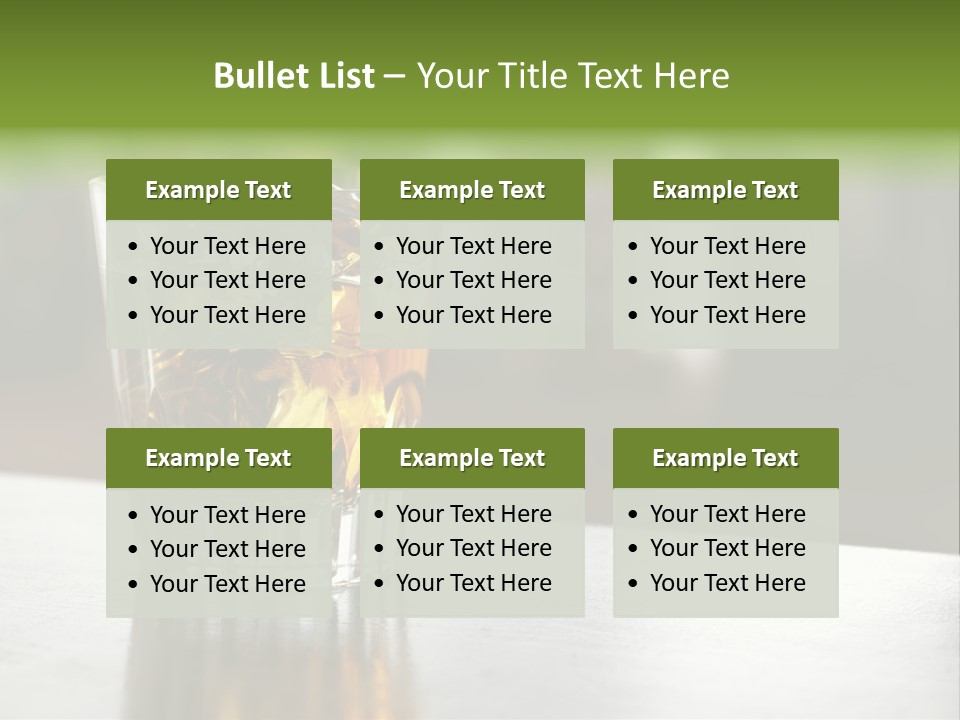 Glass Whiskey Background PowerPoint Template