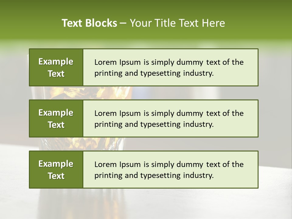 Glass Whiskey Background PowerPoint Template