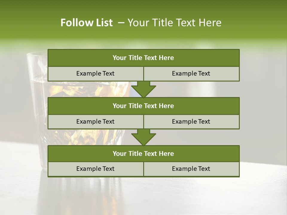 Glass Whiskey Background PowerPoint Template