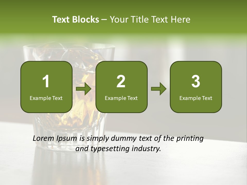 Glass Whiskey Background PowerPoint Template