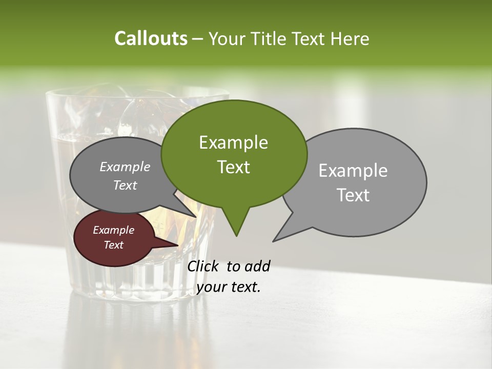 Glass Whiskey Background PowerPoint Template