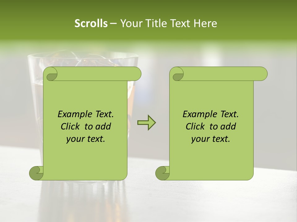 Glass Whiskey Background PowerPoint Template