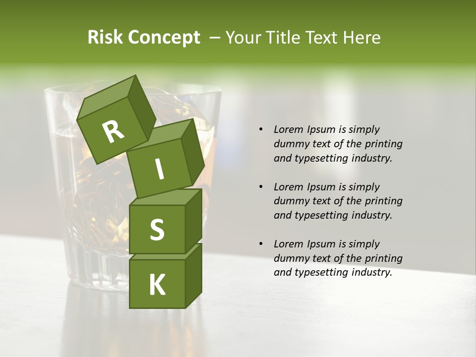 Glass Whiskey Background PowerPoint Template