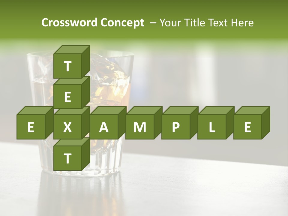 Glass Whiskey Background PowerPoint Template