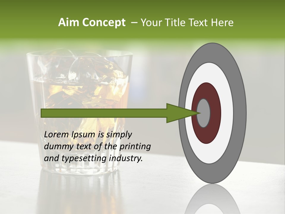 Glass Whiskey Background PowerPoint Template