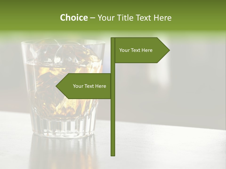 Glass Whiskey Background PowerPoint Template