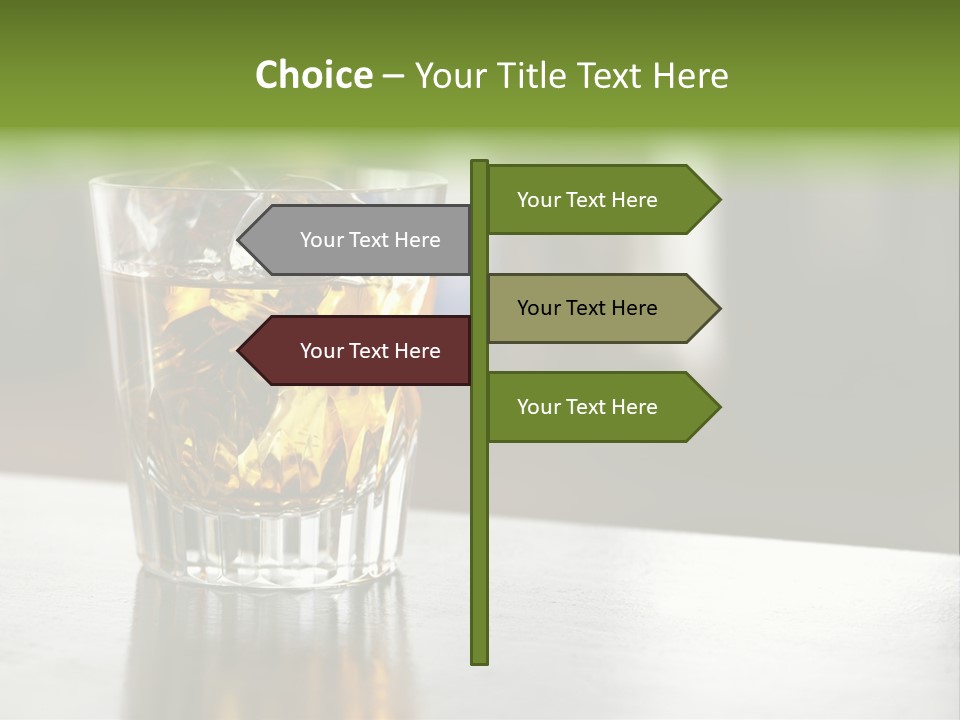 Glass Whiskey Background PowerPoint Template
